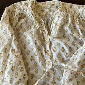 Doen block print tunic with sash